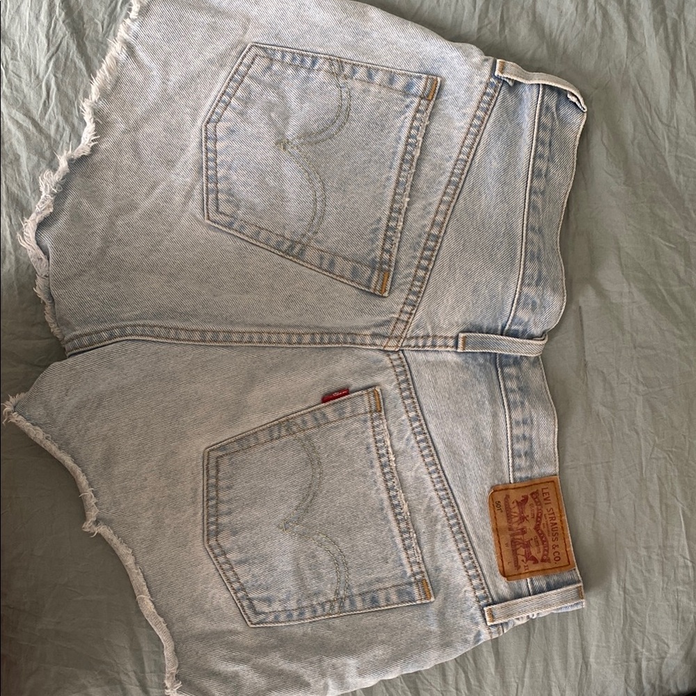 Levi's Light Blue Denim Shorts